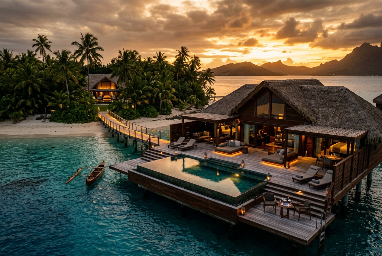 Luxury private Pacific Ocean island retreat